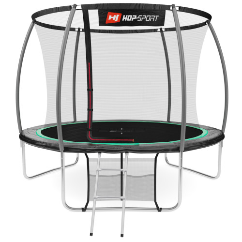 Батут  Hop-Sport 10FT Premium 305 см black/green із внутрішньою сіткою - фото №3